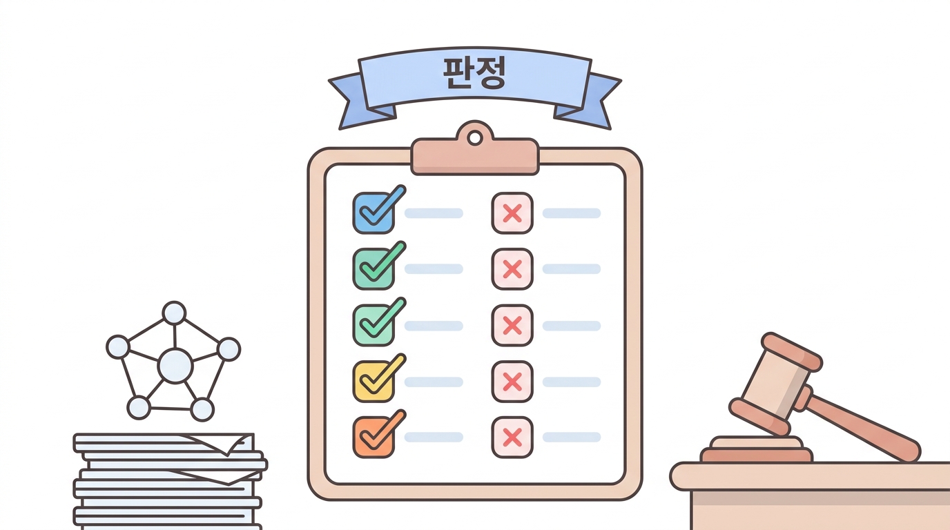 판정 — 우리가 짠 아라크네, 몇 점인가