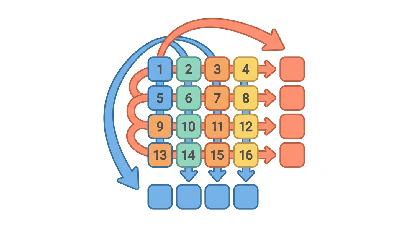 행으로 더할까 열로 더할까 — numpy 의 축