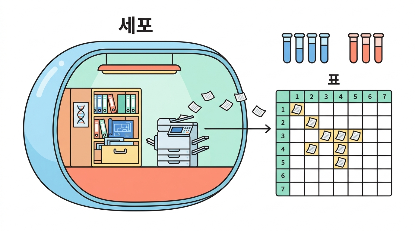 생물정보학 첫걸음 — 세포를 숫자로 읽는다