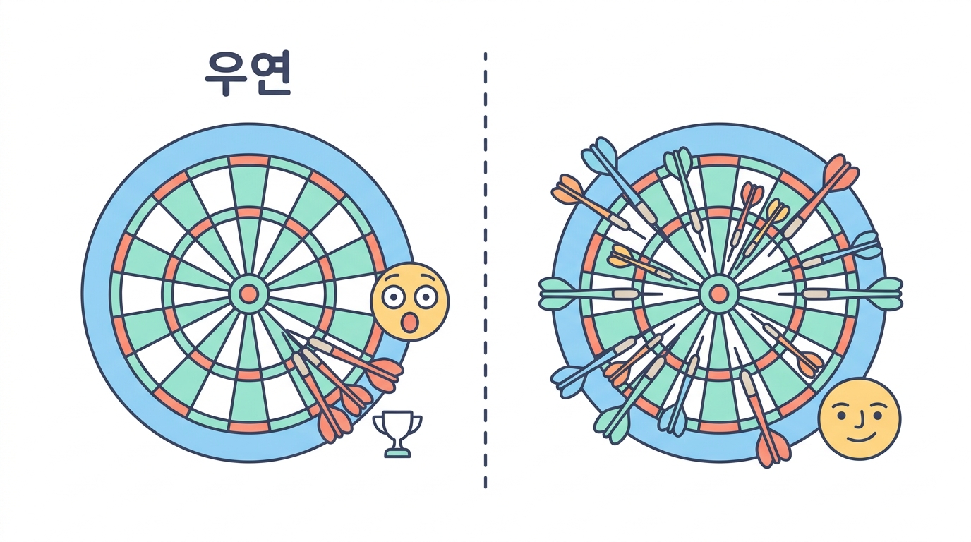 두 그룹 비교 ② — 반복이 적을 때의 함정