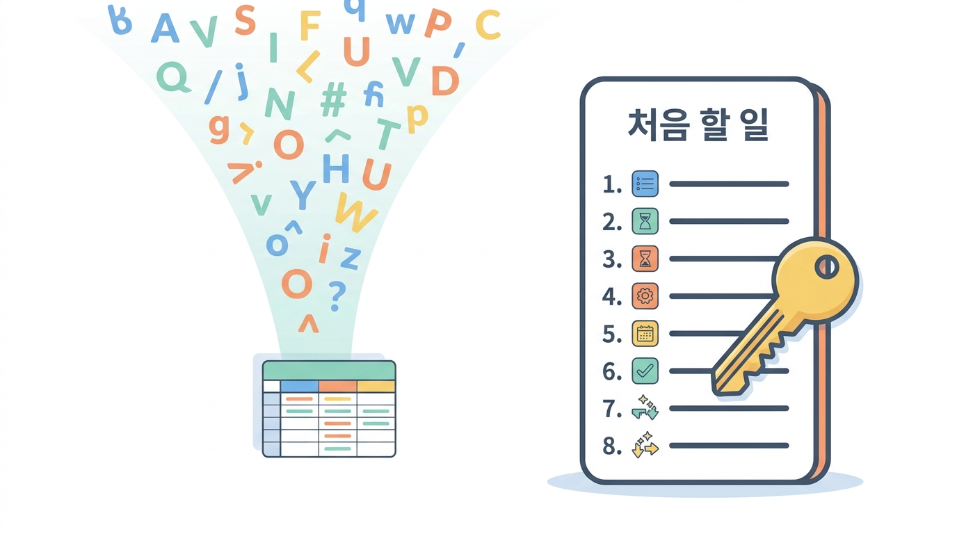 원자료를 받으면 처음 할 일