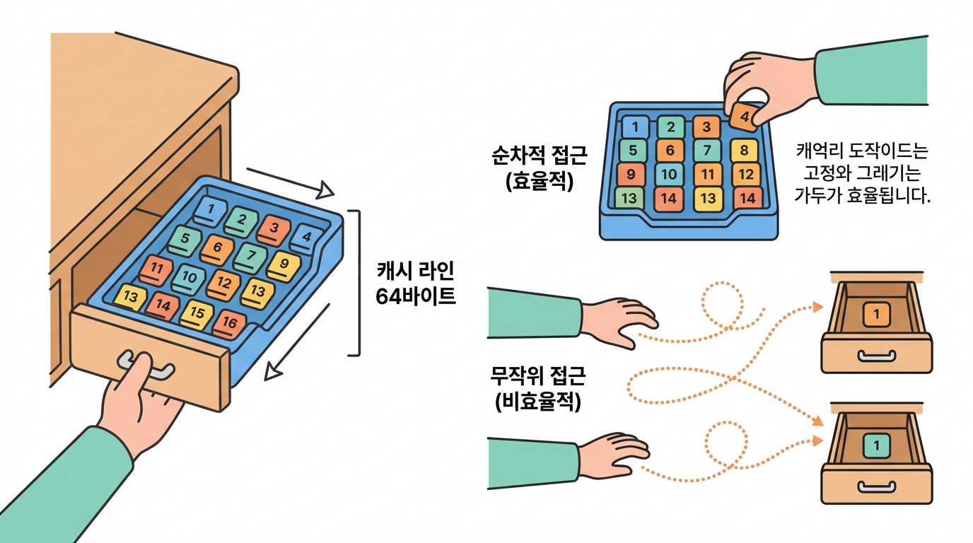 캐시 — 순서만 바꿔도 10배