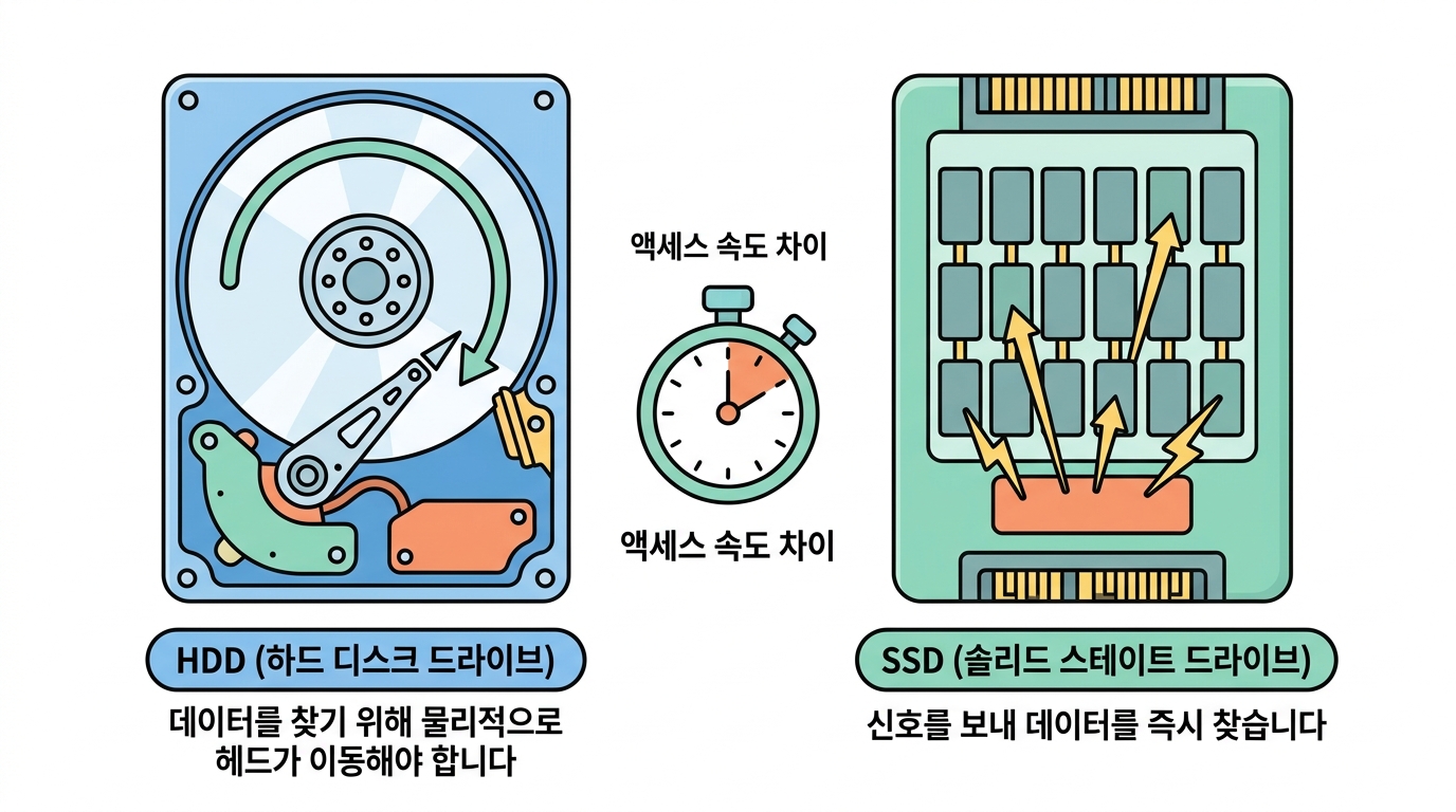 저장장치 — IOPS가 곧 주문 처리량이다