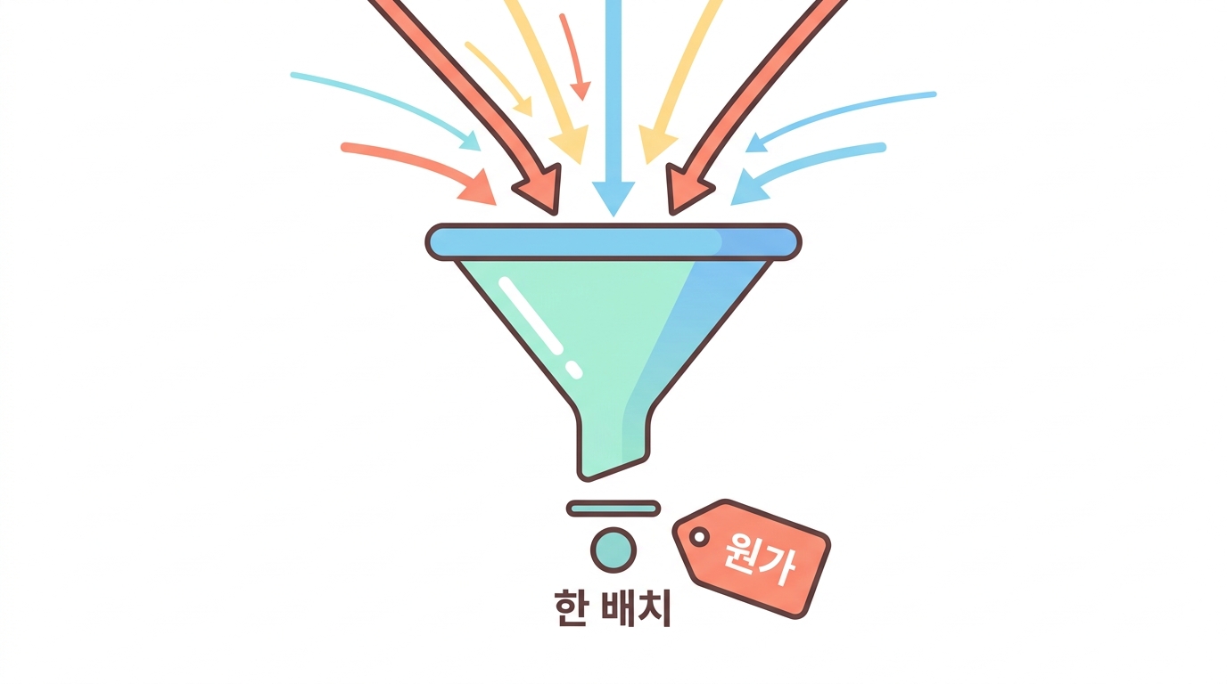한 배치 — 22만원과 34만원 사이