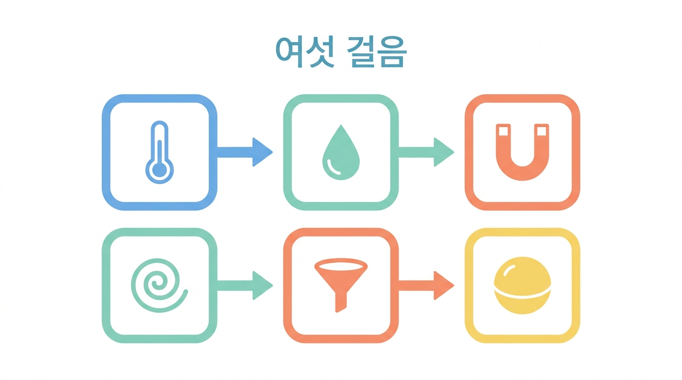 여섯 걸음인데 모듈은 둘 — 원가가 걸음 수를 따라가지 않는다