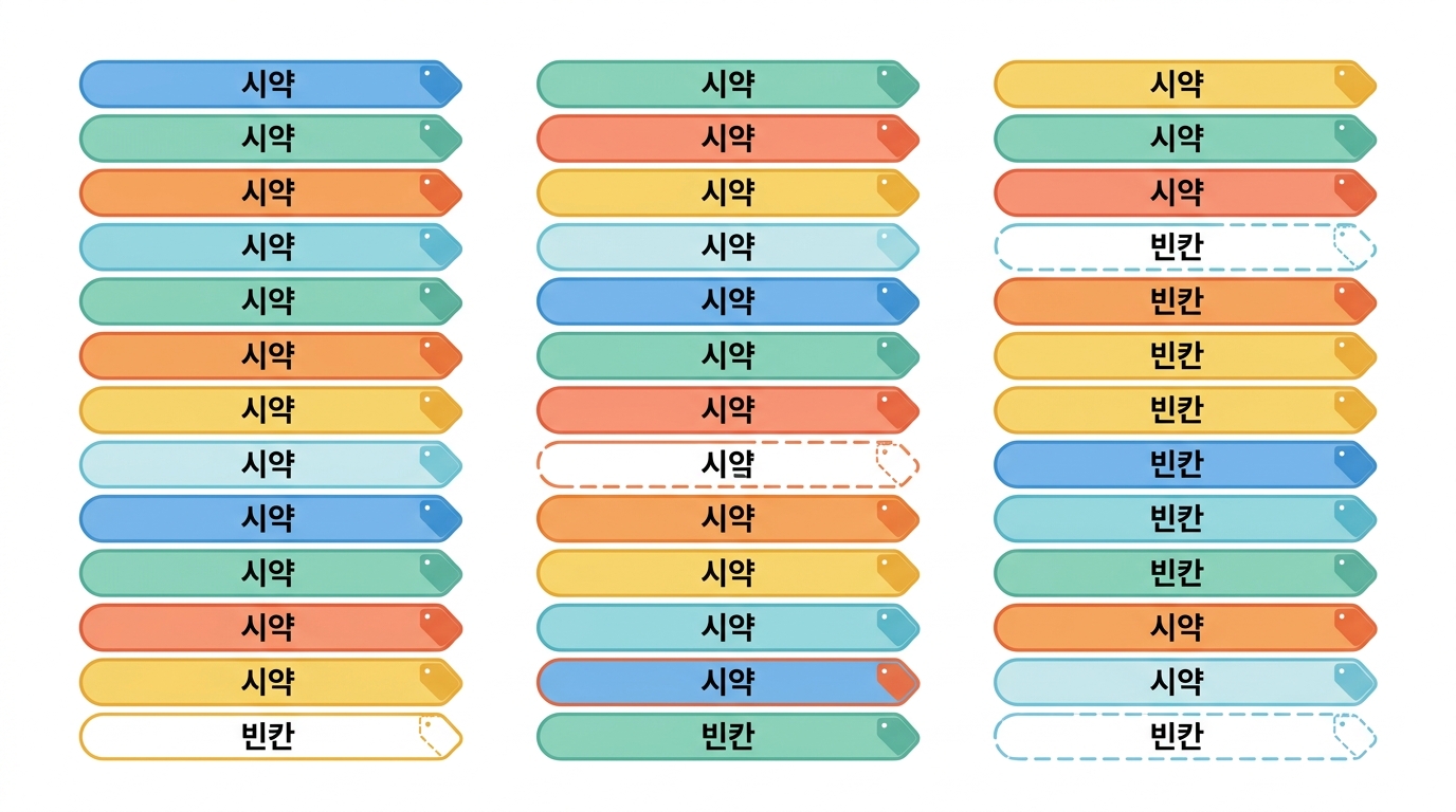 시약표에 값을 붙인다 — 서른 가지에 단가 칸을 더하기