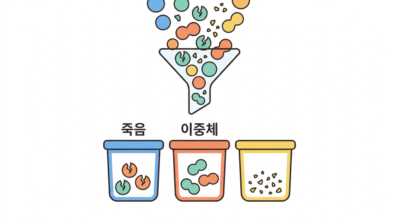 좋은 현탁액이란 — 죽은 세포와 이중체