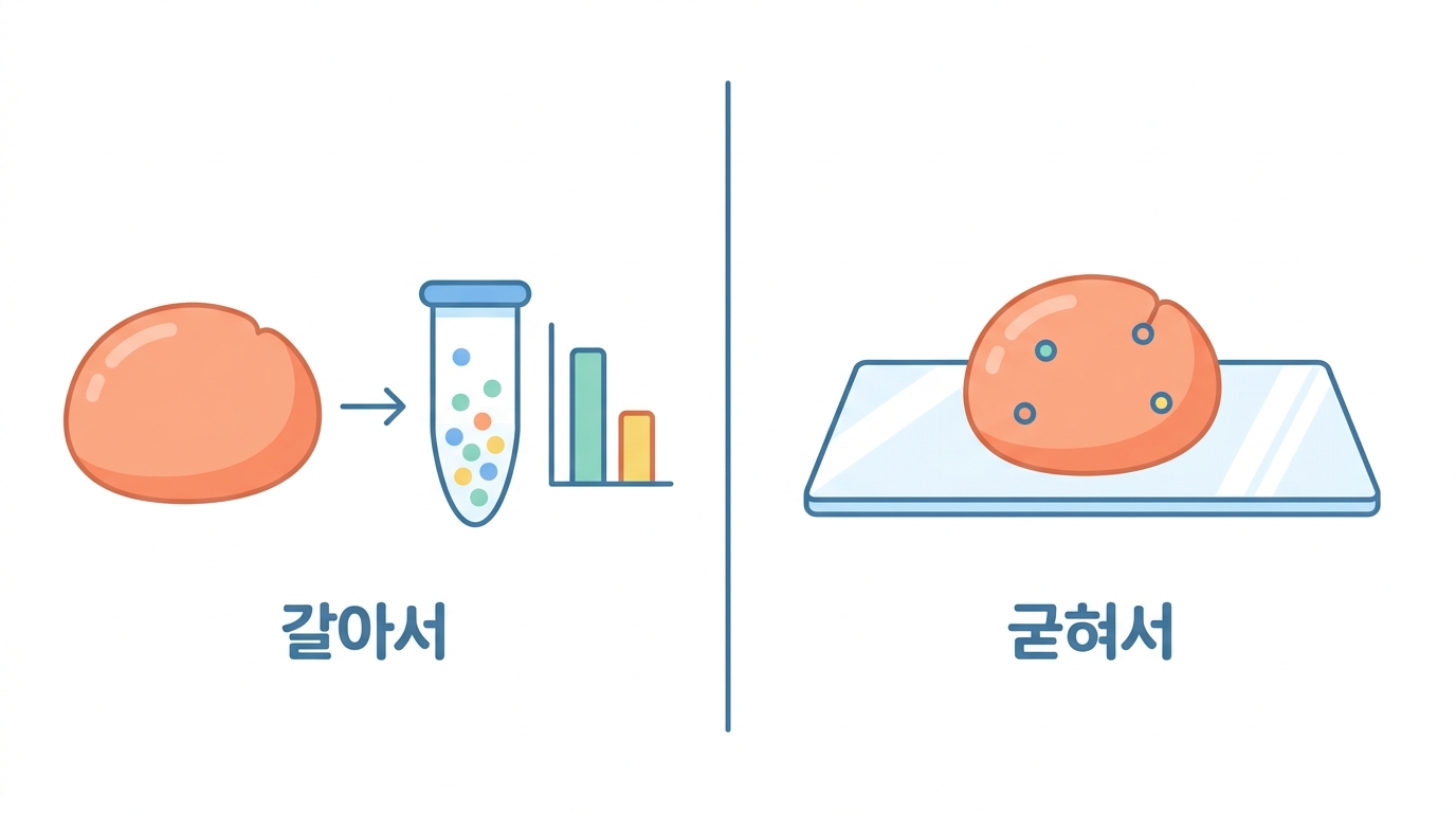세는 것과 보는 것 — 같은 종양을 두 번 본다