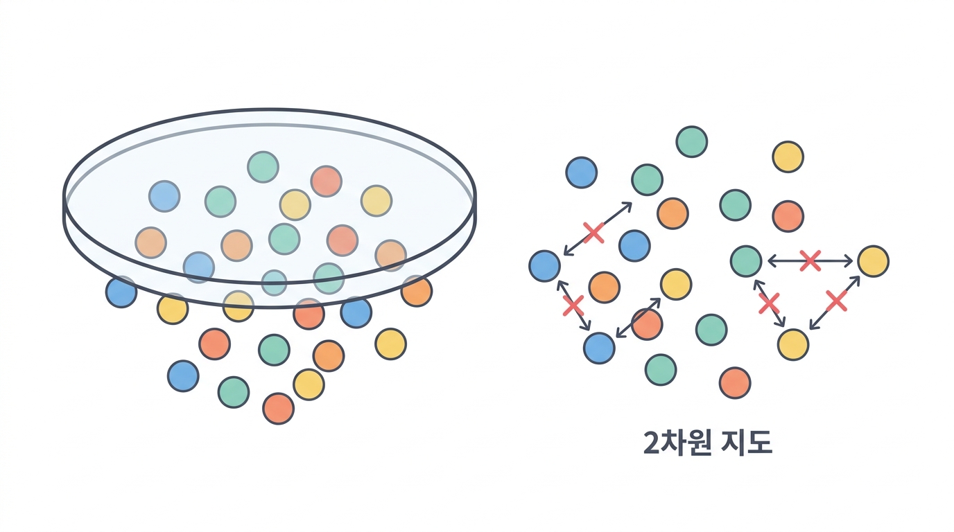 2차원 지도 — t-SNE와 UMAP은 무엇을 보여 주고 무엇을 숨기는가