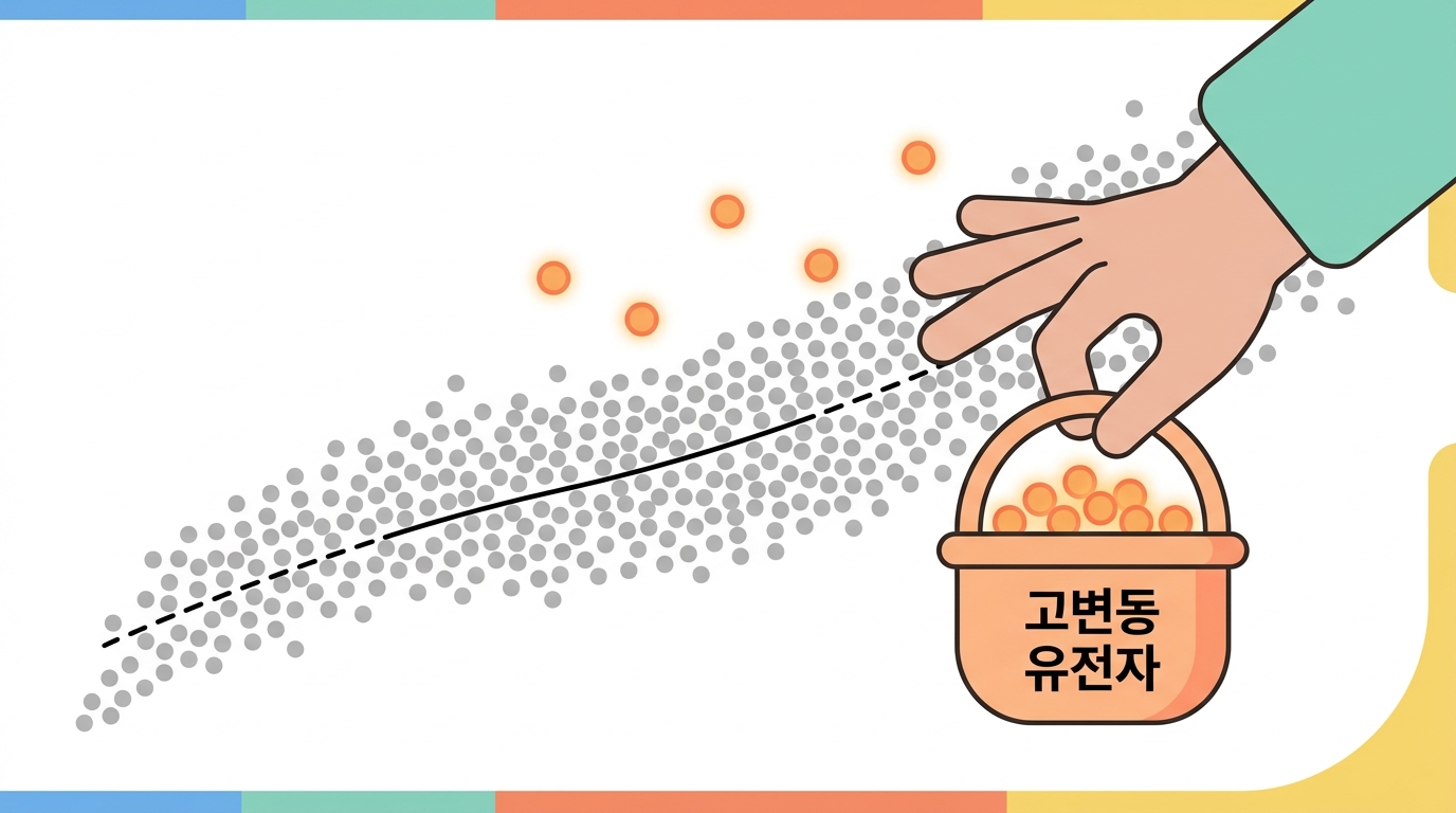 2,000개만 남긴다 — 모든 유전자가 정보를 주지는 않는다