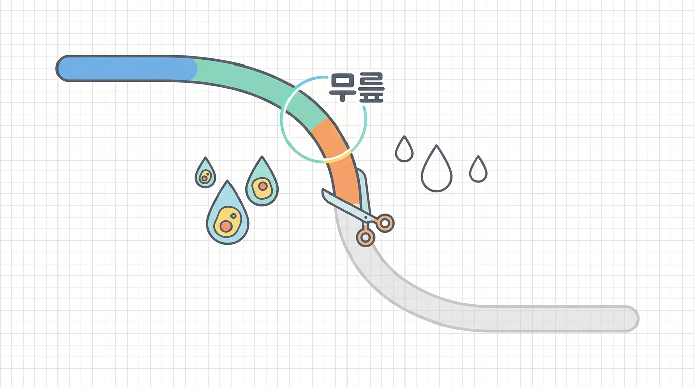 무릎 그래프 — 남이 이미 내린 결정을 알아본다