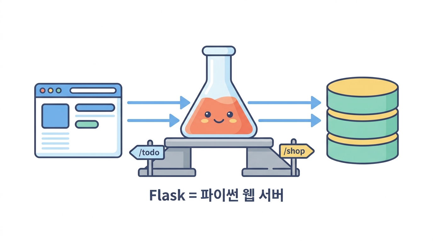 Flask — 요청을 받아 DB를 여는 문