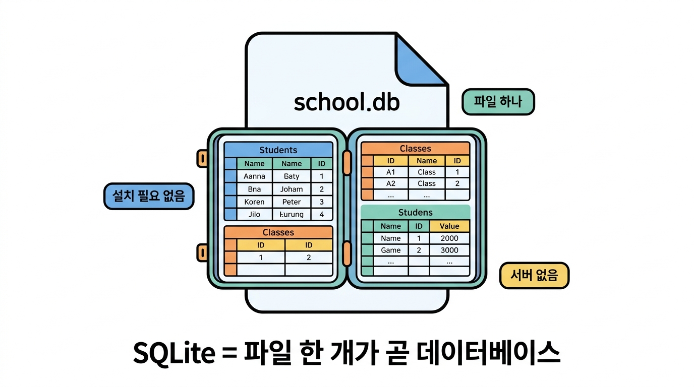 SQLite3 — 파일 하나가 곧 데이터베이스