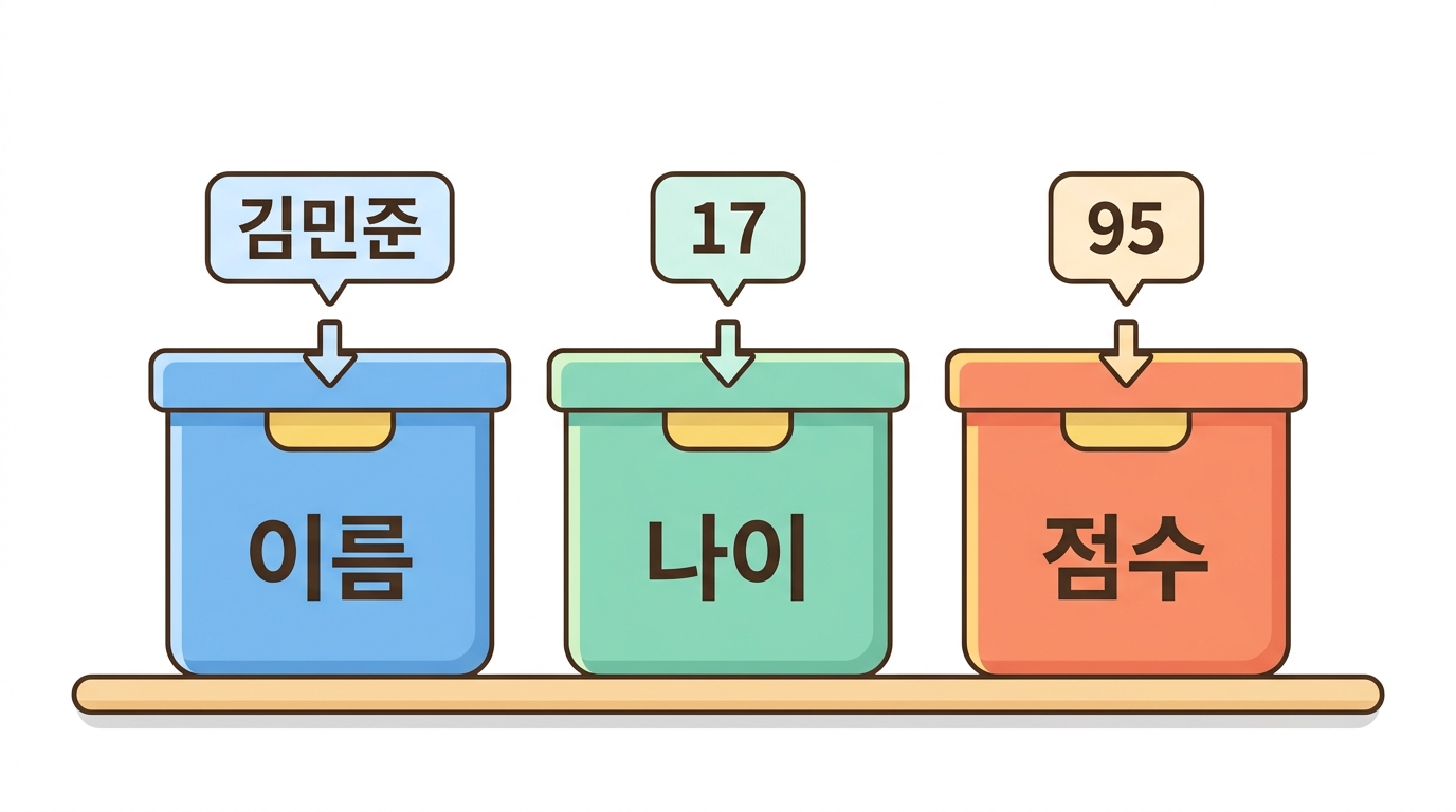 변수 — 이름표를 붙인 상자
