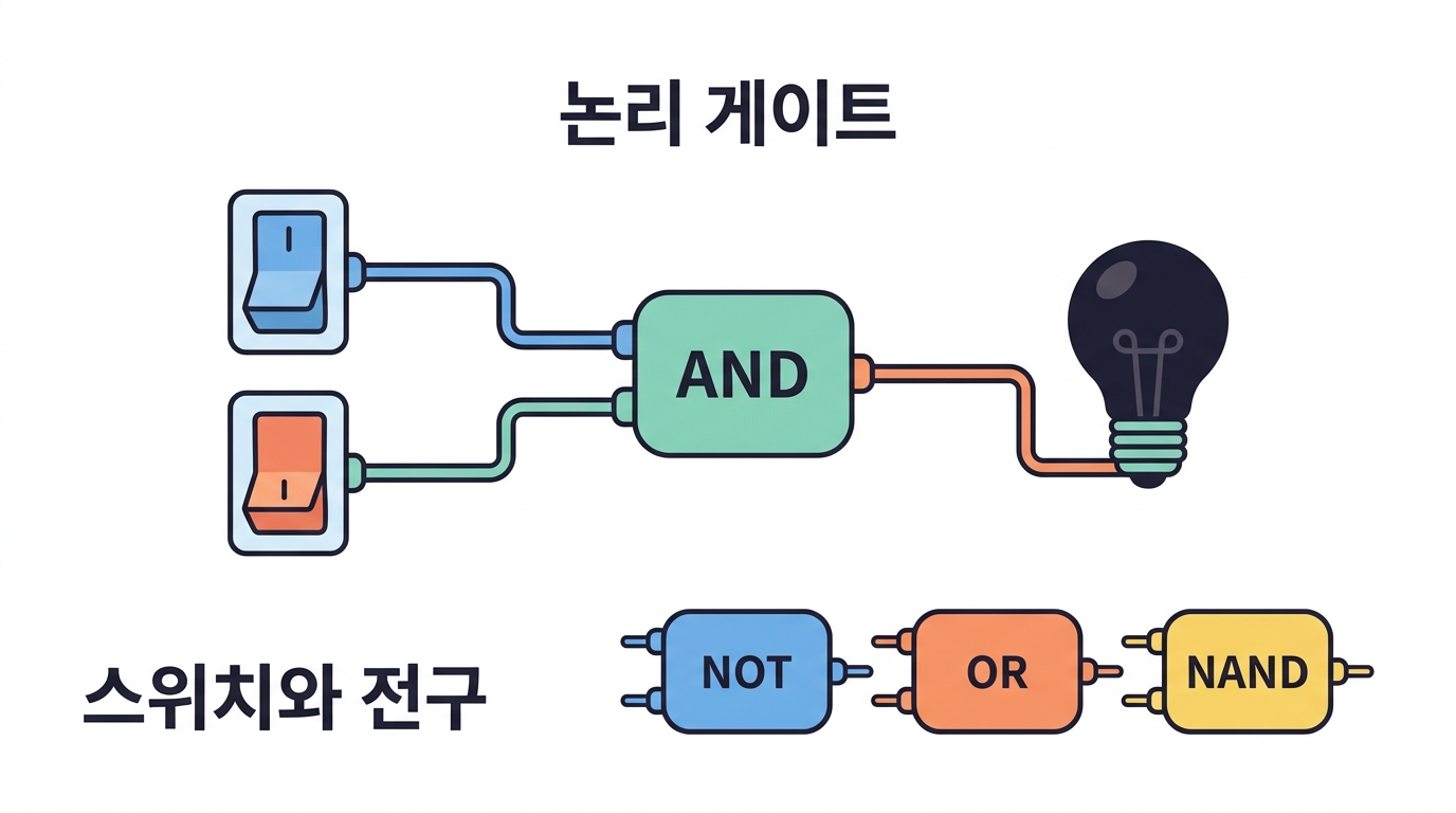 부울대수 — 논리를 계산으로 바꾸기