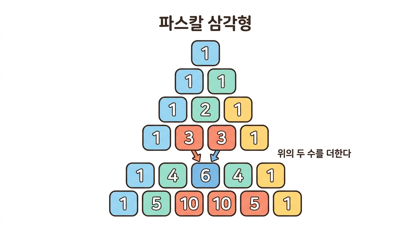 조합 — 순서를 따지지 않는 뽑기