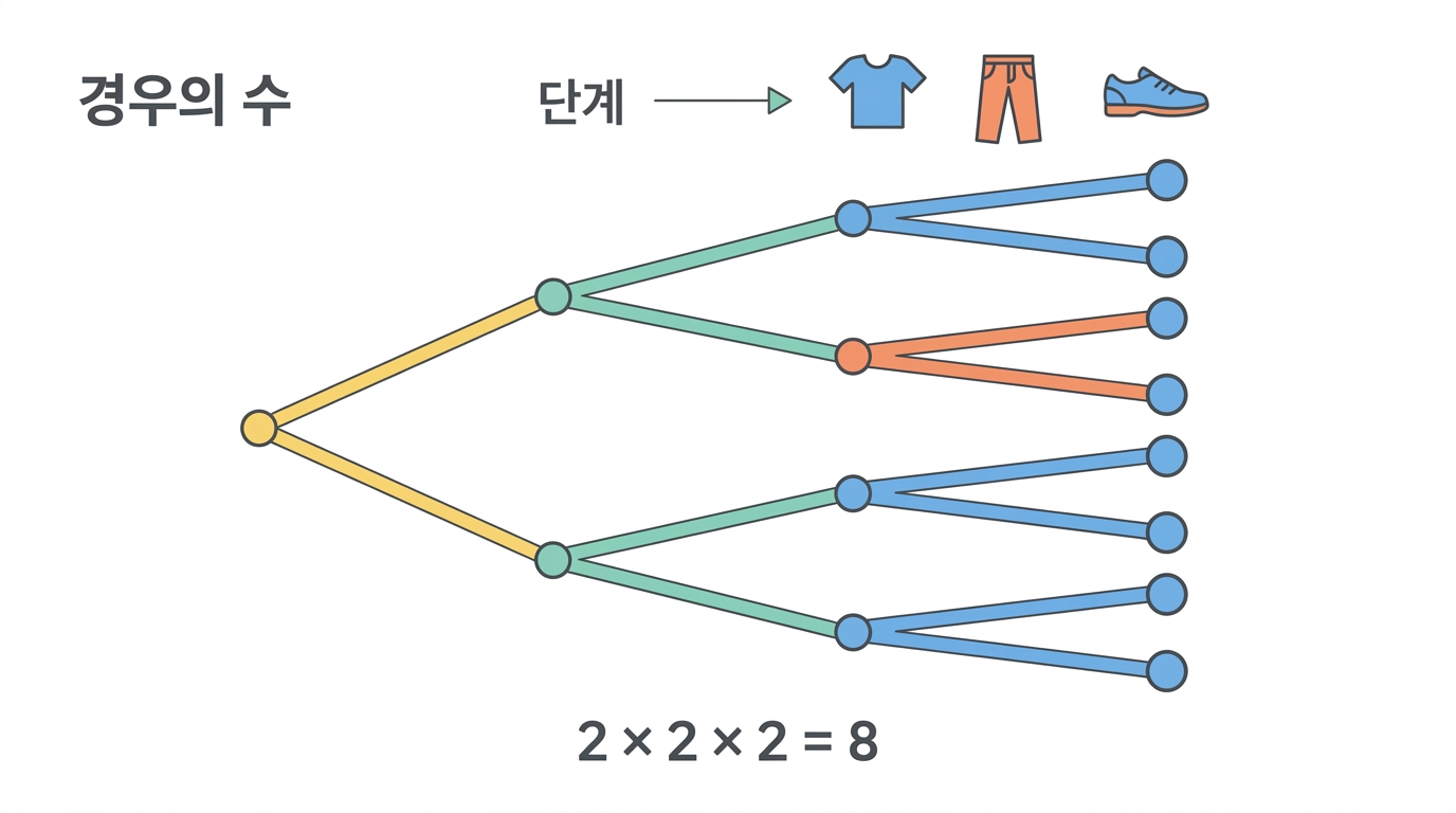 세는 법 — 곱할 때와 더할 때