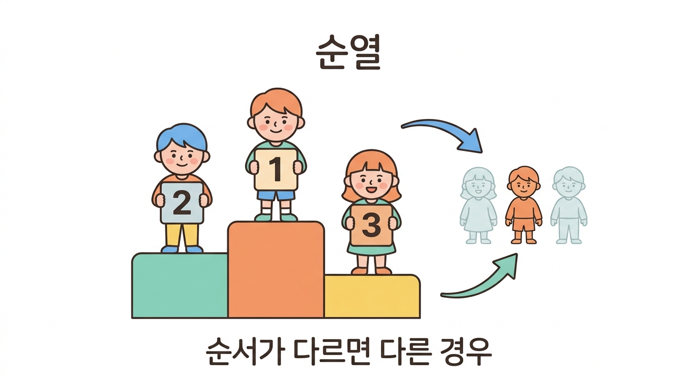 순열 — 순서가 있는 뽑기