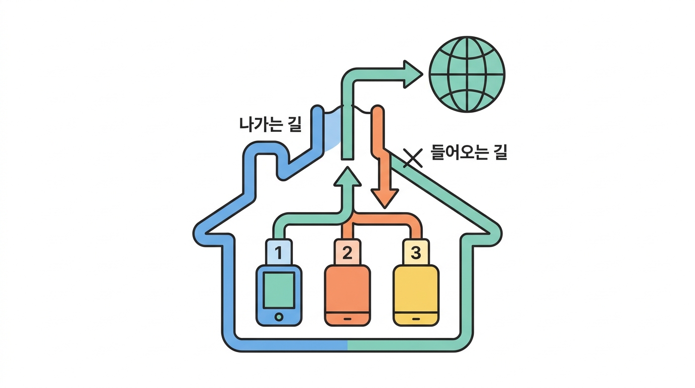 NAT — 집 인터넷에는 공인 주소가 없다