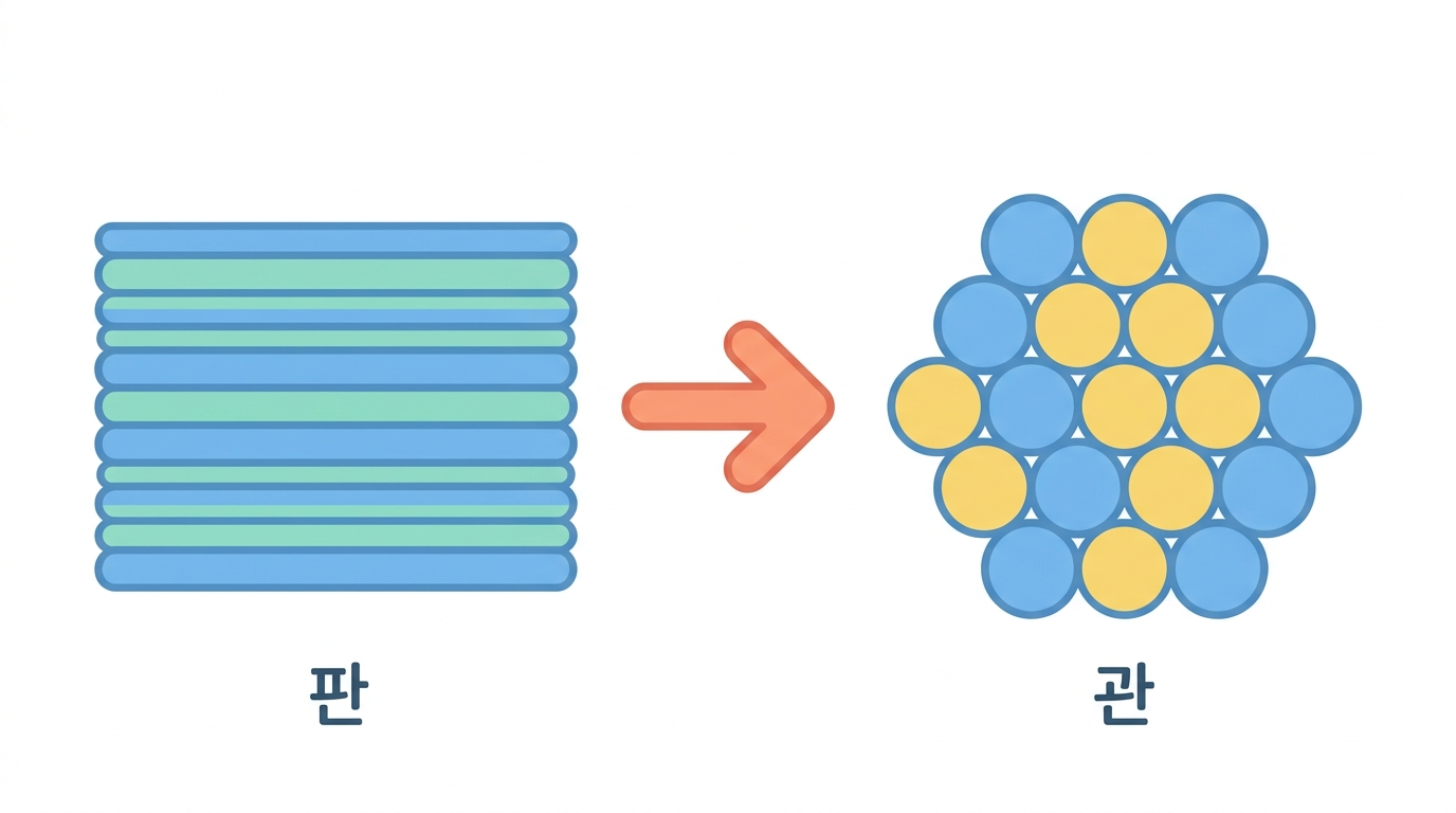헥사고날 II — 판이 꺾이는 순간