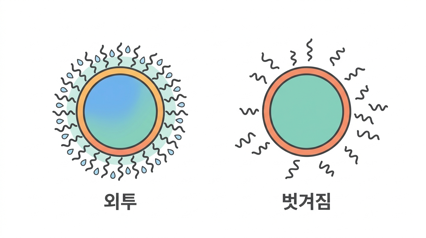 PEG 딜레마 — 벗겨지도록 만든 외투