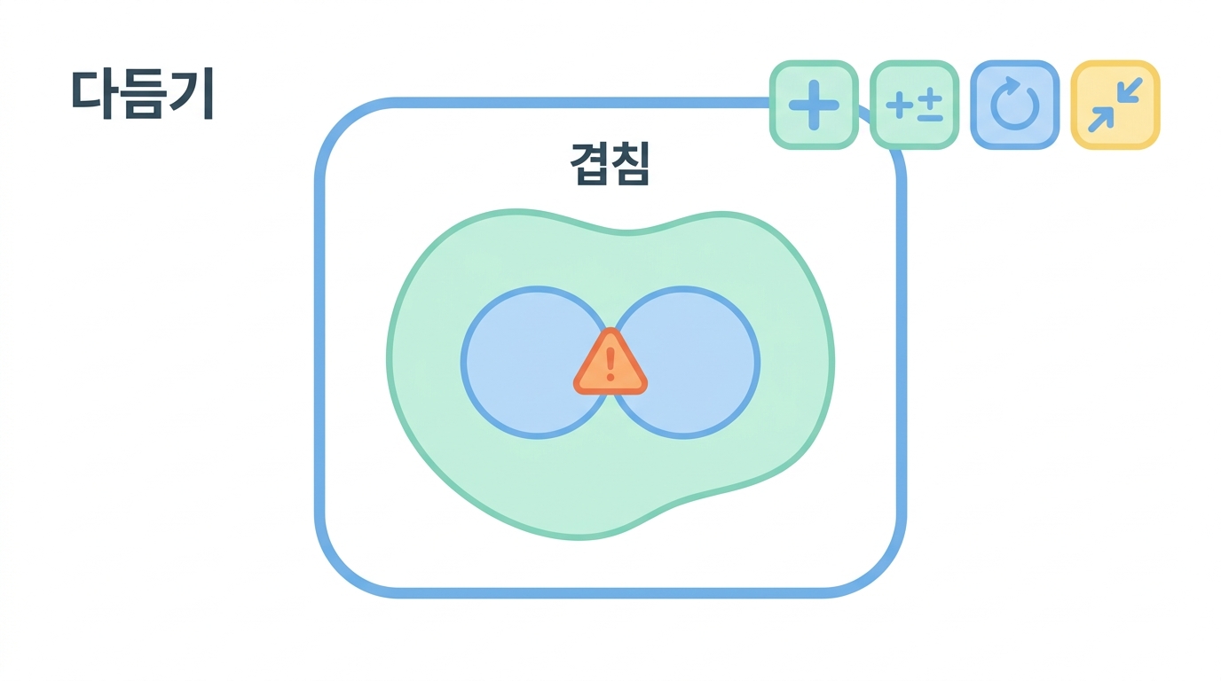 구조 다듬기 — 수소를 붙이고 충돌을 푼다