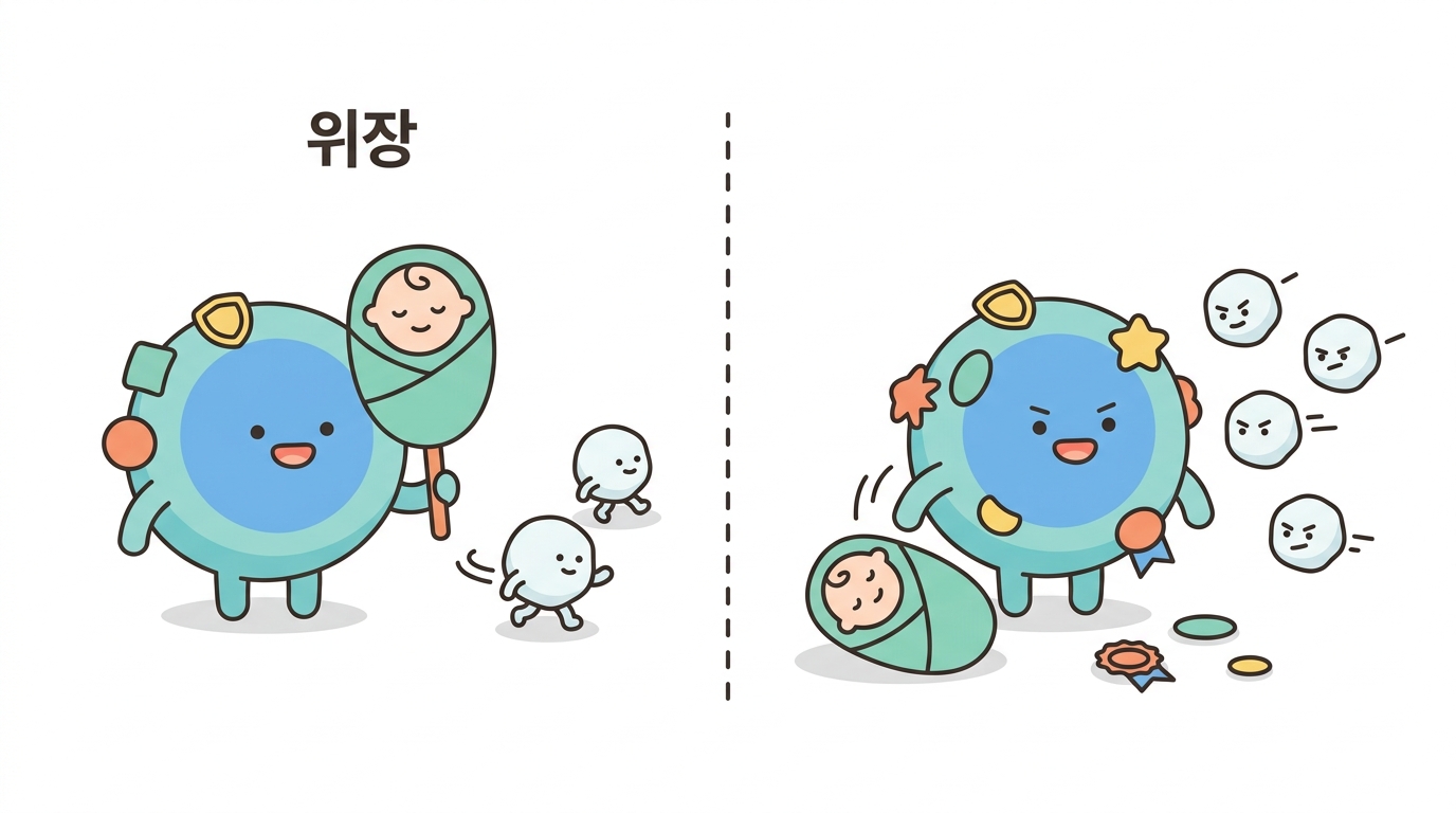 Phase III — 태아 가면이 벗겨지는가
