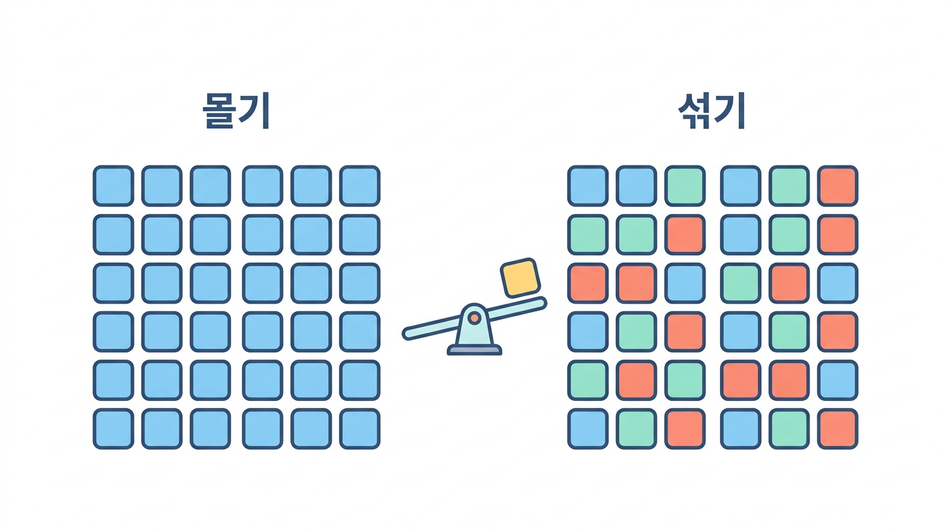 공여자가 곧 반복이다 — 블록으로 놓기