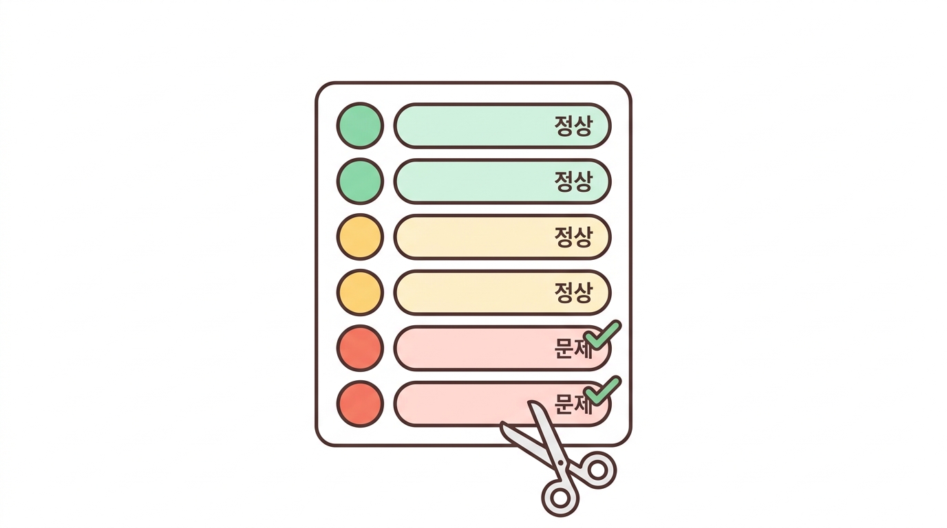 읽기 품질검사 — 무엇을 자르고 무엇을 남기나