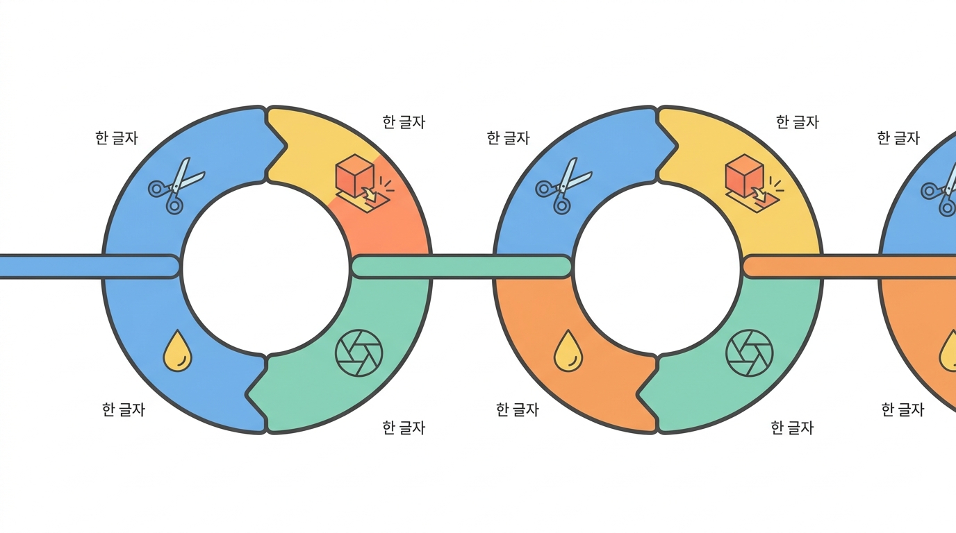 SBS — 한 글자 넣고, 사진 찍고, 잘라낸다
