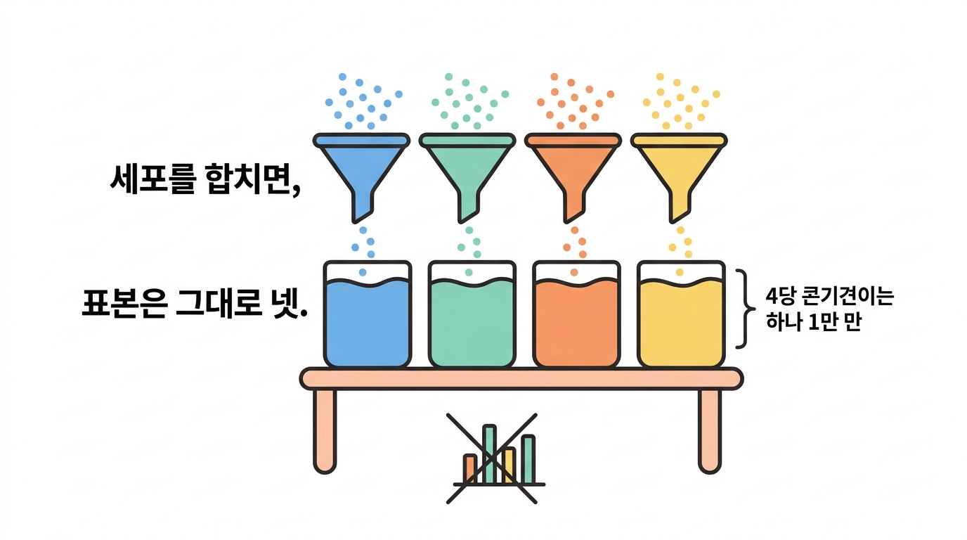 의사대량 — 세포를 표본으로 되돌린다