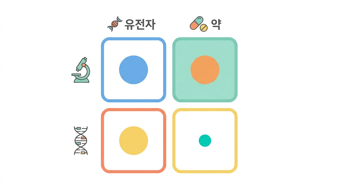 왜 두 군이 아니라 네 군인가 — 2×2 설계