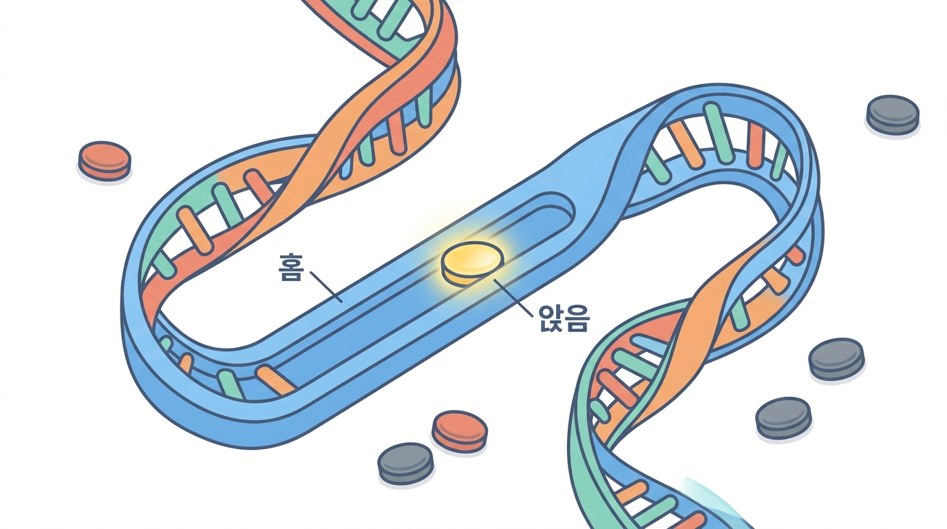 DAPI — DNA 의 홈에 끼어 앉는다