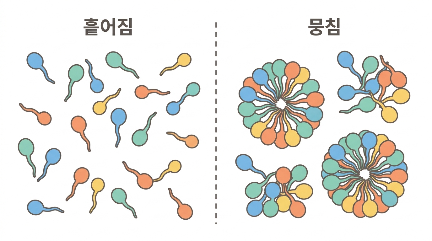 계면활성제 — 0.5% Triton 과 0.1% SDS 를 함께 쓴 이유
