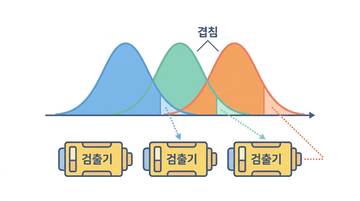 형광체 — 왜 색이 새고 왜 보정이 필요한가