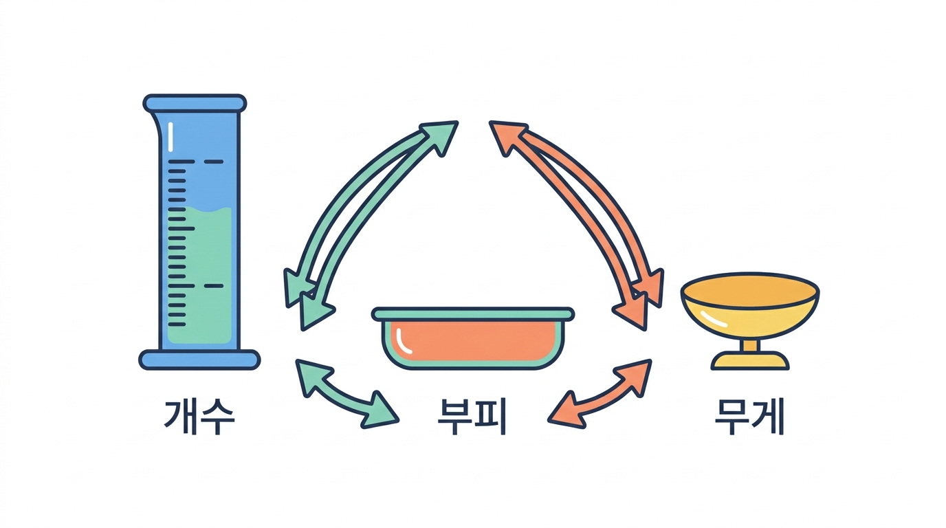 농도를 재는 세 가지 말 — mM · % · µg/ml