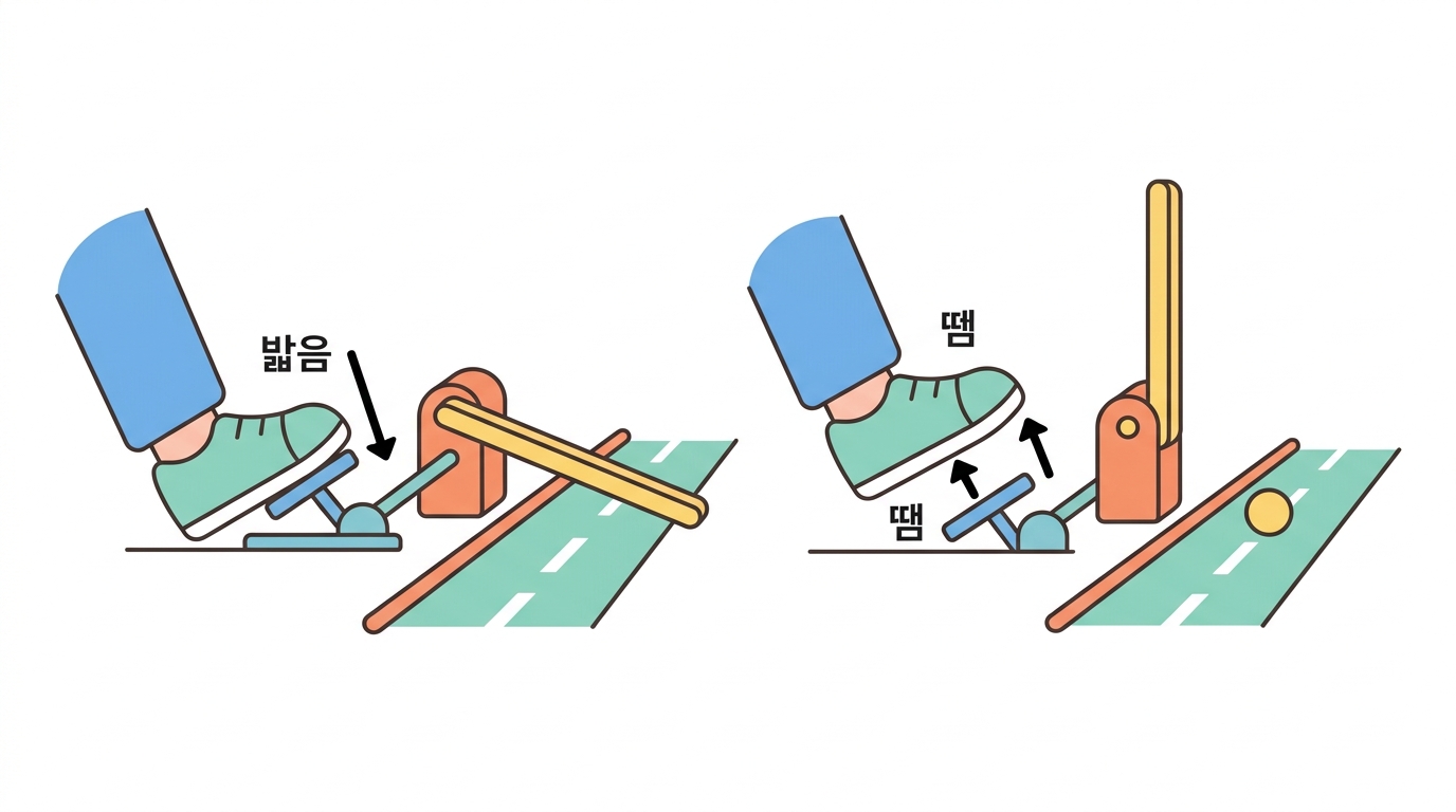 Rb 브레이크 — 신호는 발을 떼게 할 뿐이다