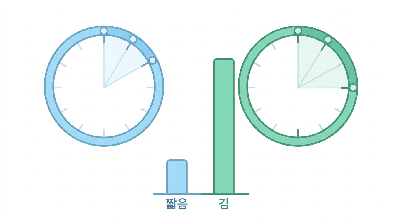신호 1 — 붙는 힘이 아니라 붙어 있는 시간