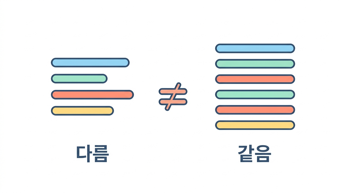 중복 표시 — 없는 확신이 생긴다
