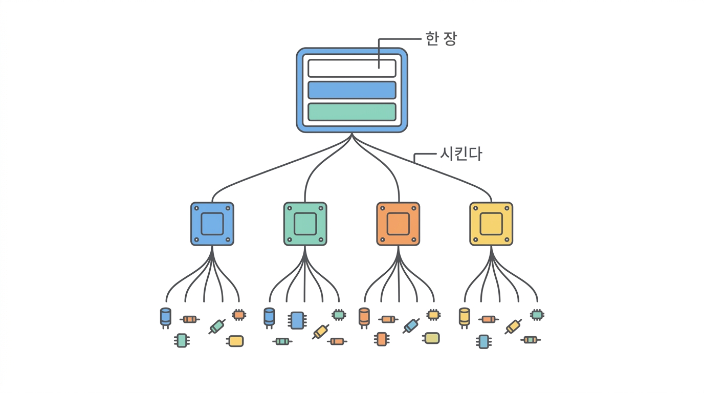 제어층 — 부품을 다 사도 기계는 아니다