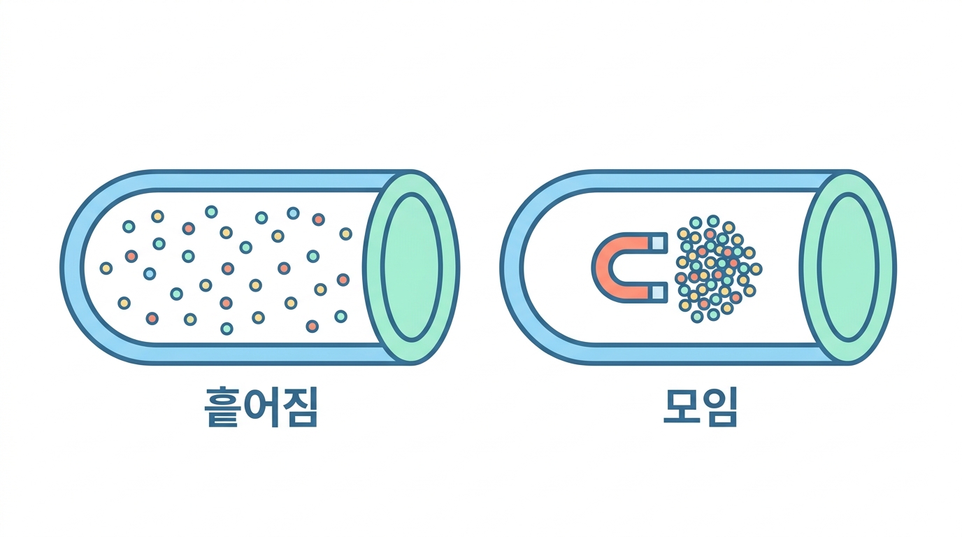 자석 — 원심분리기를 통째로 들어낸 부품