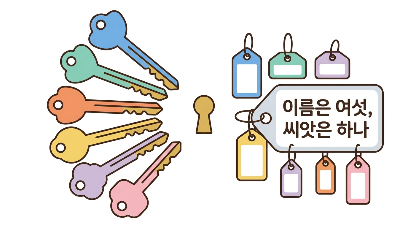 계열 — 씨앗이 같으면 표적도 같다