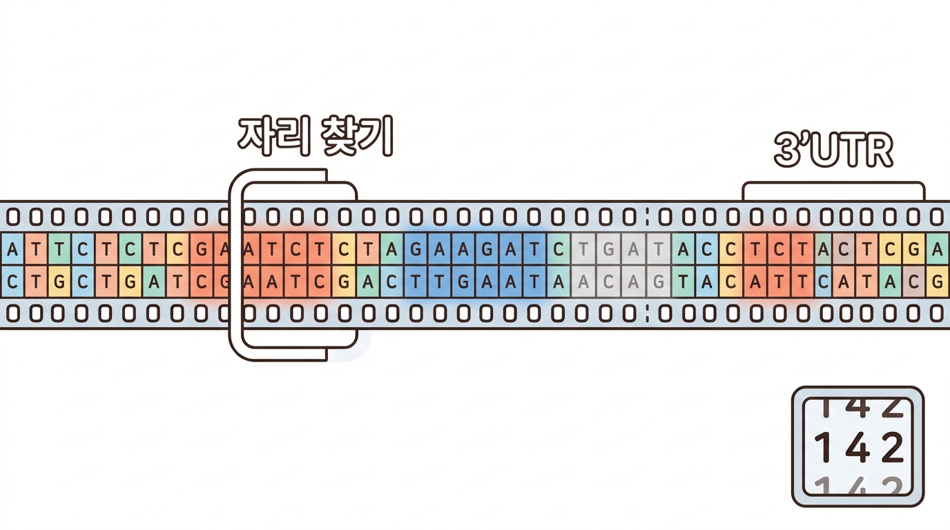 3'UTR 200만 염기에서 자리를 찾는다