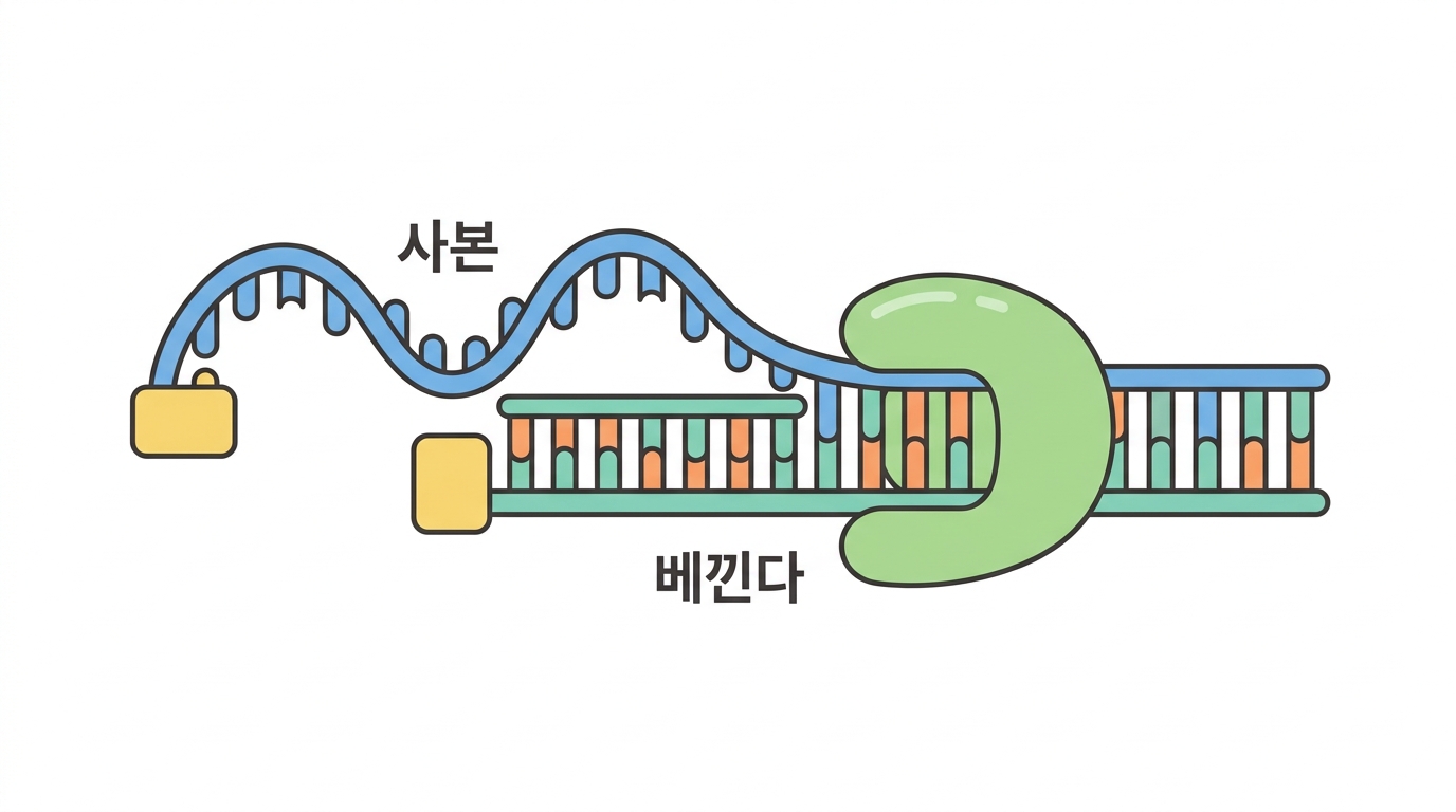 cDNA 합성 — RNA 를 DNA 로 베낀다