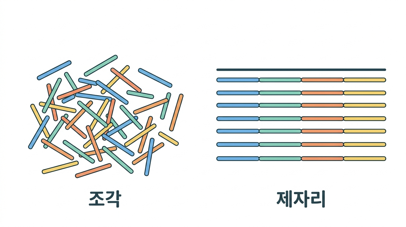 200기가바이트 — 조각을 제자리에 놓는다
