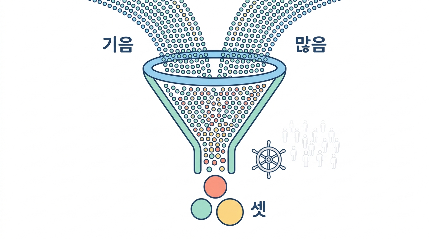 4,847개에서 셋으로 — 운전자와 승객