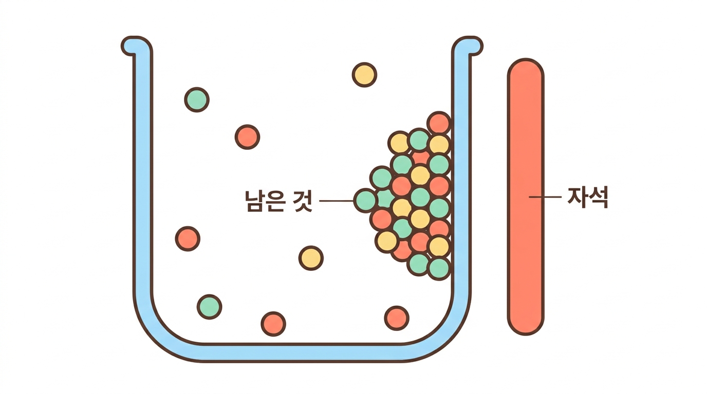 자성 비드 — 원심분리기 없이 건져 올린다