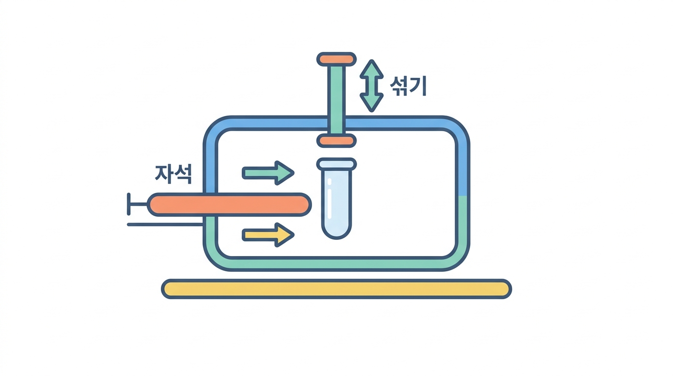 HMM 모듈 — 데우고 · 붙잡고 · 섞는다