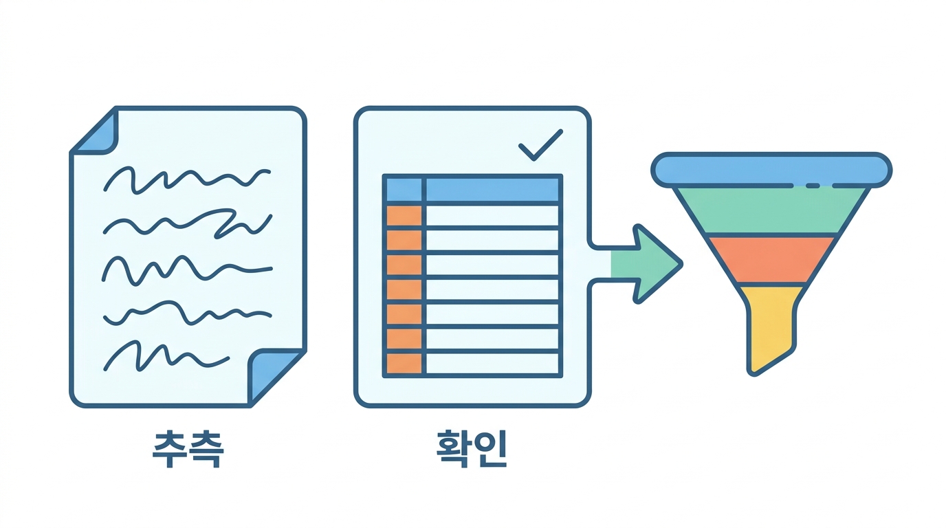 사람이 손으로 확인해 둔 것이 있다면 그것부터 쓴다