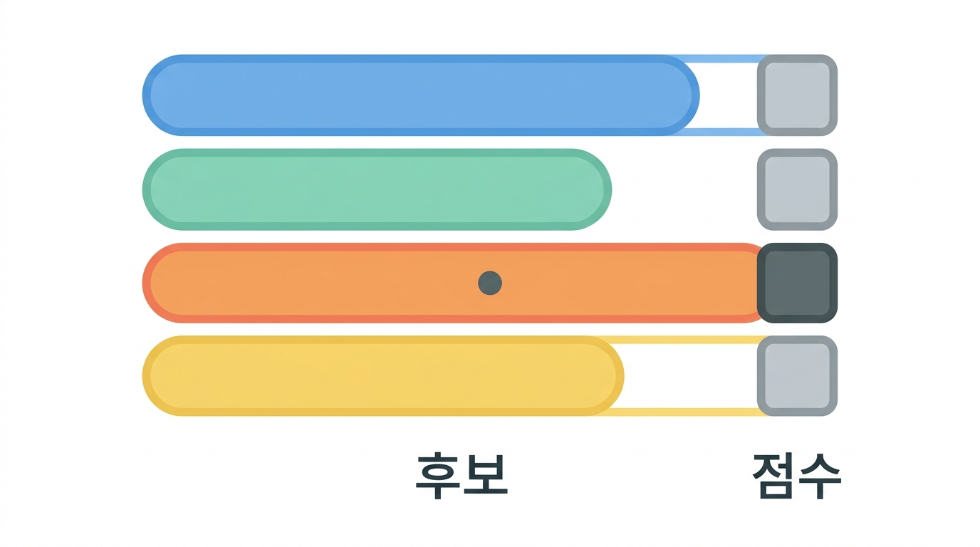 손으로 해 보기 — uAUG 를 찾고 코자크 맥락에 점수를 준다